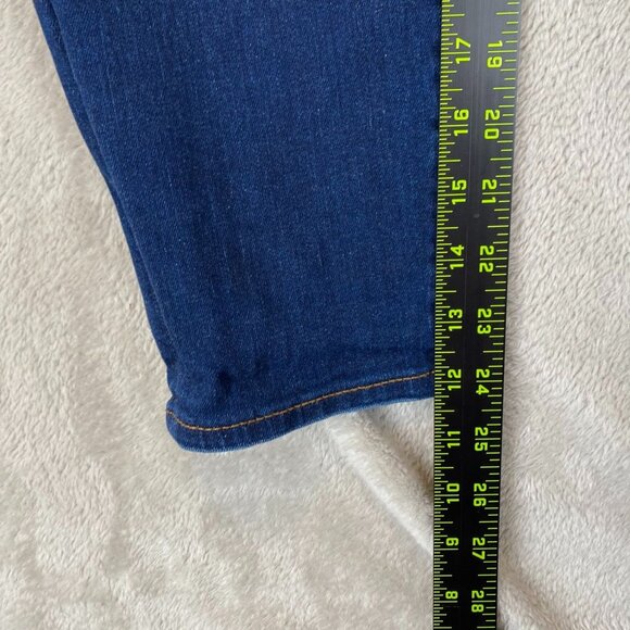 Loft Womens Jeans Petite 14 Dark Wash Mid-Rise Ankle - Picture 3 of 11